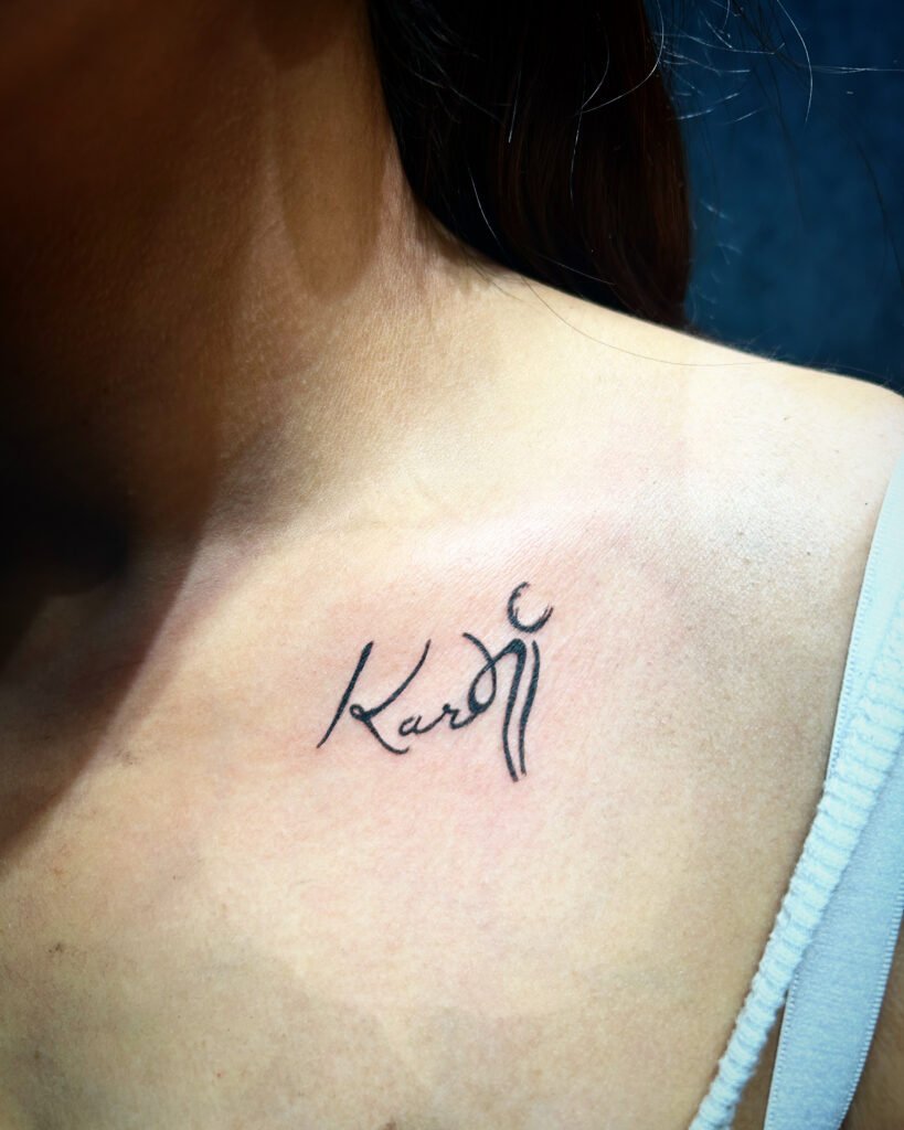 custom calligraphy tattoo font