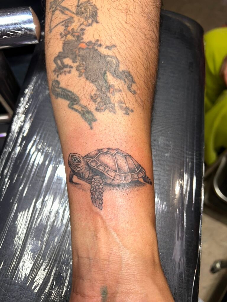 fine line hand tattoo